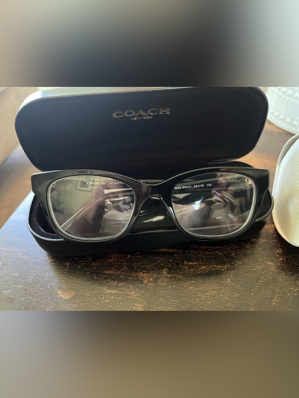 Coach Black Women's Rectangular Eyeglasses